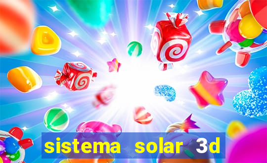 sistema solar 3d em movimento